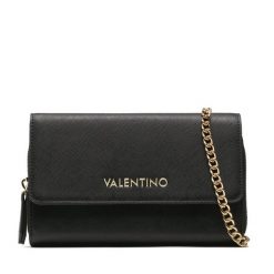 Torebka Valentino. Czarne torebki wieczorowe damskie Valentino, bez wzorów, bez dodatków. Za 249.99 zł.