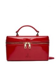 Furla Torebka Camelia Micro WE00780 BX0246 RT000 Czerwony. Czerwone kuferki damskie Furla, bez wzorów, z lakierowanej skóry, lakierowane, bez dodatków. Za 1,039.00 zł.