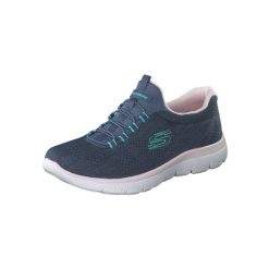 Buty treningowe damskie, Skechers Summits - Fun Flair. Niebieskie obuwie sportowe damskie Skechers, bez zapięcia. Za 249.99 zł.