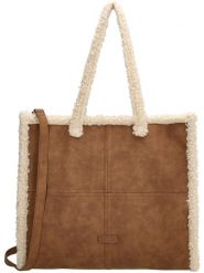 Beagles Torebka "Laredo" w kolorze jasnobrązowym - 38 x 32 x 12 cm rozmiar: onesize. Brązowe torebki klasyczne damskie Beagles, z materiału, przez ramię, bez dodatków. Za 100.45 zł.