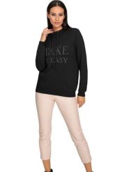 Heine Sweter w kolorze czarnym rozmiar: 46. Czarne swetry klasyczne damskie Heine, z bawełny, bez kołnierzyka. Za 100.28 zł.