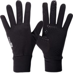 Rękawiczki rowerowe długie dla dorosłych Force Calm ocieplane. Czarne rękawiczki damskie FORCE, bez wzorów. Za 99.00 zł.
