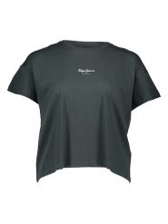 Pepe Jeans Koszulka w kolorze khaki rozmiar: L. Brązowe bluzki damskie Pepe Jeans, l, bez wzorów, z bawełny, bez kołnierzyka, bez ramiączek. Za 65.85 zł.