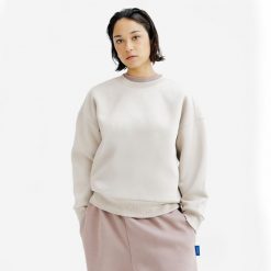 Bluza okrągły dekolt damska Elementals. Brązowe bluzy damskie Decathlon, s, bez wzorów, z bawełny, bez kaptura. Za 149.99 zł.