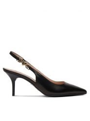 LOVE MOSCHINO Szpilki JA10487G1MIA0000 Czarny. Czarne szpilki damskie Love Moschino, bez wzorów, ze skóry, bez obcasa, na szpilce, bez zapięcia. Za 549.99 zł.