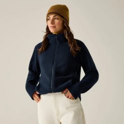 Bluza polarowa Heidy z zamkiem błyskawicznym dla kobiet. Brązowe bluzy damskie Regatta, l, bez wzorów, z materiału, bez kaptura. Za 179.00 zł.