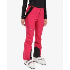 Damskie softshellowe spodnie narciarskie Kilpi RHEA-W. Czerwone spodnie sportowe damskie Kilpi, na zimę, l, bez wzorów, narciarskie. Za 401.40 zł.