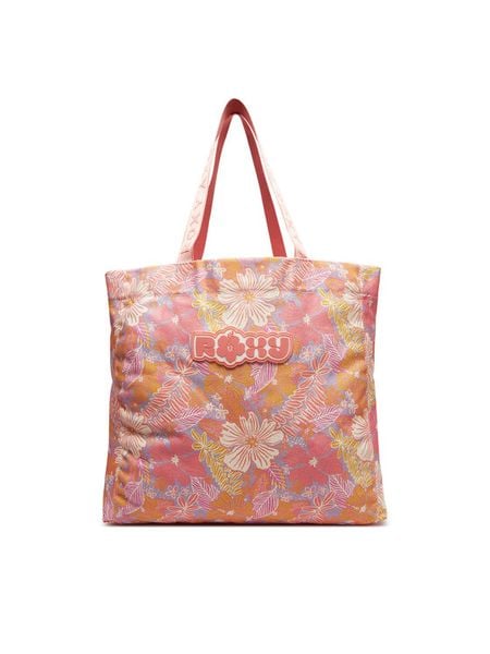 Roxy Torebka ROXY-ACCCS-13-SS2025 Różowy. Czerwone shopper bag Roxy, z materiału, bez dodatków. Za 119.99 zł.