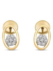 Diamant Vendôme Złote kolczyki-wkrętki z diamentami rozmiar: onesize. Żółte kolczyki damskie Diamant Vendöme, z diamentem, złote. Za 869.99 zł.