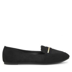 Lordsy Clara Barson. Czarne półbuty damskie Clara Barson, bez wzorów, bez obcasa, bez zapięcia. Za 41.99 zł.