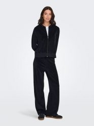 JDY Spodnie dresowe "Vida" w kolorze czarnym rozmiar: M/L32. Czarne spodnie dresowe damskie JDY, l, bez wzorów, z bawełny. Za 78.47 zł.
