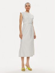 Max Mara Leisure Sukienka codzienna Megaton 2416621028 Szary Relaxed Fit. Szare sukienki damskie Max Mara Leisure, bez wzorów, z syntetyku, bez ramiączek. Za 549.99 zł.