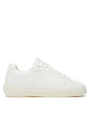 Hugo Sneakersy Riven 50523514 Biały. Białe obuwie sportowe damskie Hugo, ze skóry, bez zapięcia. Za 489.99 zł.