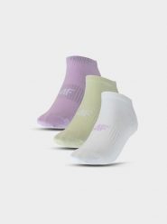 4F Skarpety casual przed kostkę (3-pack) damskie - multikolor 35-38. Skarpetki damskie 4F, bez wzorów, z bawełny. Za 44.99 zł.