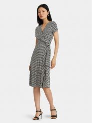 Lauren Ralph Lauren Sukienka codzienna 250933447001 Czarny Regular Fit. Czarne sukienki damskie Lauren Ralph Lauren, bez wzorów, z syntetyku, bez ramiączek. Za 679.99 zł.