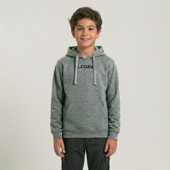 Junior Bluza Spalato z kapturem Szary Melanż. Czarne bluzy damskie LEGEA, xs, bez wzorów, z bawełny, bez kaptura. Za 180.00 zł.