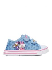 Mickey&Friends Trampki CEO-CP91-AW25-119DSTC Niebieski. Niebieskie trampki dziewczęce Mickey&Friends, bez wzorów, z materiału, bez zapięcia. Za 59.99 zł.