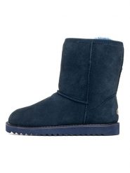 NICEBAY Skórzane botki "Stour waterproof" w kolorze granatowym rozmiar: 39. Niebieskie botki damskie NICEBAY, z materiału, bez obcasa, bez zapięcia. Za 329.42 zł.