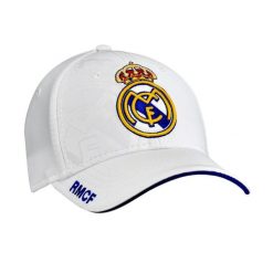Czapka z daszkiem Real Madryt - oficjalna licencjonowana. Białe czapki z daszkiem damskie REAL MADRID, bez wzorów. W wyprzedaży za 108.79 zł.