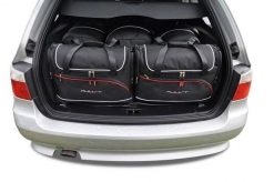 Torby Do Bagażnika Bmw 5 Touring 2003-2010 5Szt Kjust. Czarne torby podróżne KJUST, bez wzorów, z kauczuku. Za 1,542.00 zł.