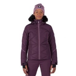 Kurtka narciarska damska Rossignol Staci Pearly Jkt. Fioletowe kurtki damskie Rossignol, na zimę, m, bez wzorów, bez kaptura. Za 1,159.00 zł.