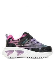 Geox Sneakersy J Assister J56E9B 0ASKN C0922 M Czarny. Czarne trampki dziewczęce Geox, bez wzorów, z materiału, bez zapięcia. Za 159.99 zł.