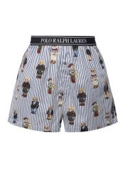 Polo Ralph Lauren Szorty piżamowe 4P0119 Błękitny Relaxed Fit. Niebieskie piżamy damskie Polo Ralph Lauren, bez wzorów, z bawełny, bez ramiączek. Za 479.99 zł.