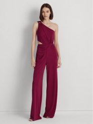 LAUREN RALPH LAUREN Kombinezon 200909074001 Różowy Regular Fit. Czerwone sukienki damskie Lauren Ralph Lauren, bez wzorów, z syntetyku, bez ramiączek. Za 559.99 zł.