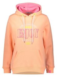 Zwillingsherz Bluza "Enjoy" w kolorze pomarańczowym rozmiar: XXL. Pomarańczowe bluzy damskie Zwillingsherz, xxl, bez wzorów, z kapturem. Za 217.99 zł.