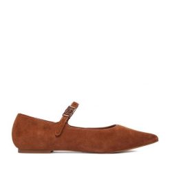 Baleriny MEXX. Brązowe balerinki damskie Mexx, bez wzorów. Za 299.99 zł.