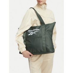 Torebka Reebok. Zielone shopper bag Reebok, bez dodatków. Za 79.99 zł.
