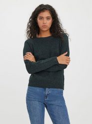 Vero Moda Sweter w kolorze zielonym rozmiar: XS. Zielone swetry klasyczne damskie Vero Moda, xs, bez kołnierzyka. Za 61.46 zł.