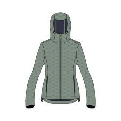 Kurtka damska turystyczna CMP 34A3096. Zielone kurtki sportowe damskie CMP, xs, bez wzorów, z softshellu, bez kaptura. Za 382.50 zł.