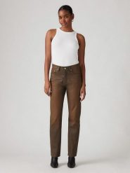 Levi's Dżinsy "501" - Regular fit - w kolorze brązowym rozmiar: W33/L30. Brązowe jeansy damskie Levi's, z podwyższonym stanem. Za 286.84 zł.