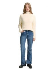 TOM TAILOR Denim Sweter w kolorze kremowym rozmiar: XL. Brązowe swetry klasyczne damskie TOM TAILOR DENIM, xl, z denimu, bez kołnierzyka. Za 82.99 zł.