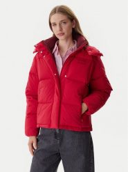 Tommy Jeans Kurtka puchowa Alaska DW0DW21623 Czerwony Relaxed Fit. Czerwone kurtki damskie Tommy Jeans, s, bez wzorów, z jeansu, bez kaptura. Za 879.99 zł.
