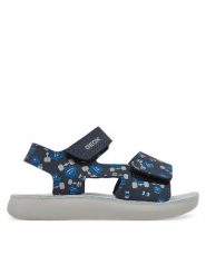 Geox Sandały B Sandal Lightfloppy B455SC 000CE C4226 Granatowy. Niebieskie sandały chłopięce Geox, ze skóry, bez zapięcia. Za 109.99 zł.