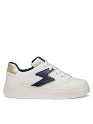 Geox Sneakersy J Mikiroshi J45DVA 054AJ C0899 D Biały. Białe buty sportowe dziewczęce Geox, ze skóry, bez zapięcia. Za 159.99 zł.