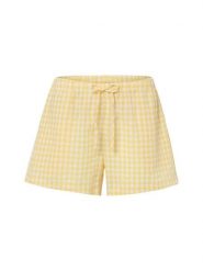 Marie Lund Damskie spodenki od piżamy Kobiety Bawełna biały|różowy w kratkę, S. Białe piżamy damskie Marie Lund, bez wzorów, z bawełny, bez ramiączek. Za 149.95 zł.