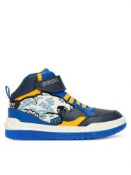 Geox Sneakersy J Buzzerlight J56MCE 054CE C4054 DD Granatowy. Niebieskie buty sportowe chłopięce Geox, ze skóry, bez zapięcia. Za 289.99 zł.