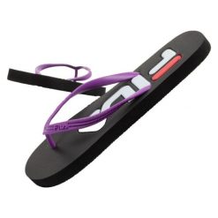 Japonki Fila Troy Slipper W FFW0005.83242 czarne. Czarne klapki damskie bez wzorów, z materiału, bez obcasa, bez zapięcia. Za 110.01 zł.