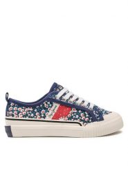 Pepe Jeans Tenisówki Ottis Flower Girl PGS30541 Granatowy. Niebieskie buty sportowe dziewczęce Pepe Jeans, z jeansu, bez zapięcia. Za 249.99 zł.