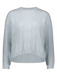 ONLY Sweter w kolorze szarym rozmiar: L. Szare swetry klasyczne damskie Only, l, z materiału, bez kołnierzyka. Za 113.99 zł.