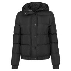 Parka dla kobiet Urban Classic hooded. Czarne parki damskie Urban Classics, na zimę, z puchu, bez kaptura. Za 296.30 zł.