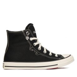 Trampki Converse. Czarne trampki damskie Converse, bez wzorów, bez zapięcia. Za 379.99 zł.