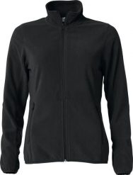 Clique Damska Kurtka Micro Fleece – 100% poliester, antymechaceniowa – black. Czarne kurtki damskie CLIQUE, xs, bez wzorów, z poliesteru, bez kaptura. Za 162.59 zł.