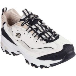 Buty sportowe damskie Skechers D Lites retro Rewind. Białe obuwie sportowe damskie Skechers, z syntetyku, bez zapięcia, na fitness i siłownię. Za 490.00 zł.