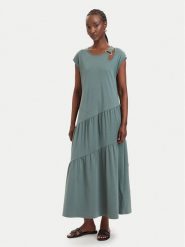 Liu Jo Sport Sukienka codzienna TA6237 J3855 Zielony ciemny Relaxed Fit. Zielone sukienki damskie Liu Jo Sport, bez wzorów, z bawełny, sportowe, bez ramiączek. Za 599.99 zł.