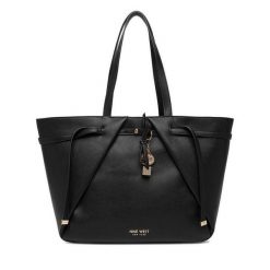 Torebka Nine West. Czarne shopper bag Nine West, bez wzorów, bez dodatków. Za 249.99 zł.