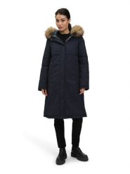 Betty Barclay Płaszcz zimowy w kolorze granatowym rozmiar: 48. Niebieskie płaszcze damskie Betty Barclay, na zimę, bez wzorów, z puchu, bez kaptura. Za 491.99 zł.